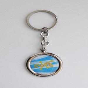 Metal keychain round 23mm