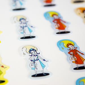 Epoxy sticker 3d