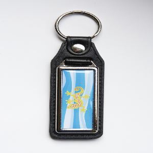 Eco-leather keychain rectangle 44x16mm